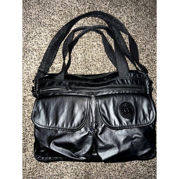 Women's Kipling Cool Defea Handbag - Urban Black Charcoal Satchel - Picture 1 of 6